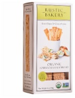 Rustic Bakery Sweet Onion & Cream Fraiche Organic Sourdough Flatbread Cracker Perspective: Main