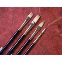 Princeton Brush 5200FN-3 Good Natural Chinese Bristle Oil and Acrylic Brush Fan 3
