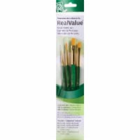 Princeton Brush Real Value™ Golden Taklon Brush Set Round 1 4 Shader 6 10 Perspective: Main