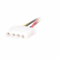 C2G 6in 15-pin Serial ATA Female to LP4 Female Power Cable - Multi-Color