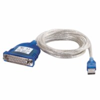 C2G 6ft USB Serial DB25 Adapter Cable - Grey