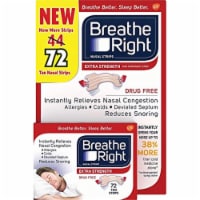 Breathe Right Extra Nasal Strips, 72 Count (Premium Pack)