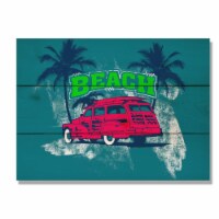 Day Dream HQ WRBW1511 15 x 11 in. Red Beach Woodie Wall Art