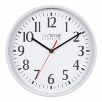 La Crosse Clock Company 8 Inch Basicis Analogy Wall Clock - White Perspective: Main