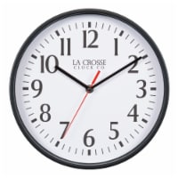 La Crosse Clock Company 8 Inch Basicis Analogy Wall Clock - Black Perspective: Main