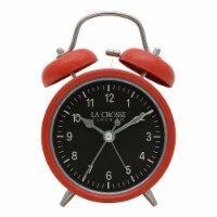 La Crosse Technology Twin Bell Alarm Clock - Red