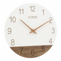 La Crosse Technology Paper Wall Clock - White/Wood Finish