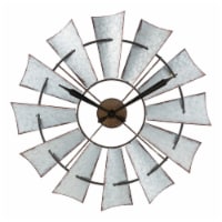 La Crosse Clock Company Windmill Analog Wall Clock - Silver Perspective: Main