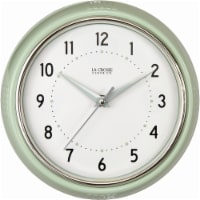 La Crosse® Technology Pistachio Diner Wall Clock - White
