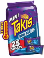 Takis Blue Heat Mini Hot Chili Pepper Rolled Tortilla Chips Perspective: Main