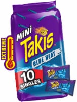 Takis Blue Heat Mini Hot Chili Pepper Rolled Tortilla Chips Perspective: Main