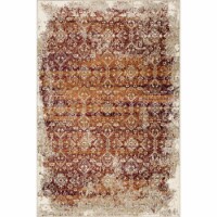 Heritage 9373 Ivory/Rust Anna Area Rug, Size - 5'3 x 7'8