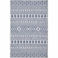 Provo 5776 Ivory/Blue Natura Area Rug, Size - 27 x 311