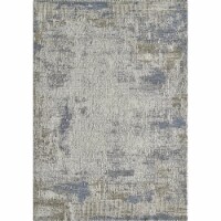 Preston 8100 Ivory Blue Textures Area Rug, Size - 2'3 X 7'7 Runner