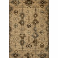 Heritage 9375 Ivory/Blue Southwest Area Rug, Size - 7'7 x 7'7 RO