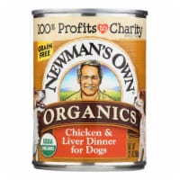 Newman's Own Organics Chicken & Liver Dinner Premium Wet Dog Food