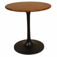 Carolina Classics Alden Wood Top 30  Round Dining Table in Elm and Black