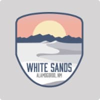 White Sands Alamogordo New Mexico Acrylic Coaster 4-Pack Design D