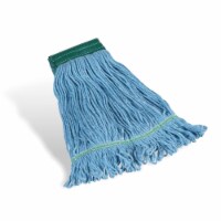 5 in. Headband Medium Recycled Blend Looped-End Wet Mop Head, Blue