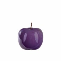 Ceramic Apple Figurine, Pearlescent Purple - Small