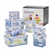 Lock & Lock Easy Essentials Assorted Food Storage Container Set, Clear - 22 Piece