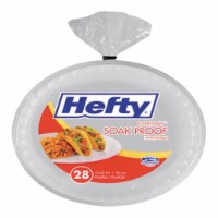 Rfp Soak Proof Tableware Foam Plates, 10.25 in. Dia., White