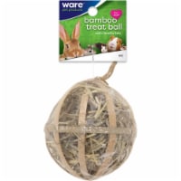 Ware Manufacturing Natural Critter Ware Bambo Treat Ball with Timothy Hay