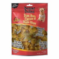 Savory Prime 13.1 oz Beggar Bones Pork Skin, Chicken & Veggie Wraps Dog Treats, Pack of 21