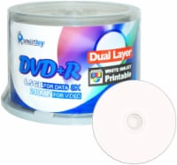 SmartBuy 50 Pack Dvd+r Dl 8.5gb 8x DVD Plus R Double Layer Printable White Inkjet Blank Discs