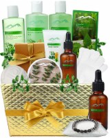 Bed Bath Body Gift Set Eucalyptus Mint Aromatherapy Spa Baskets for Men & Women.