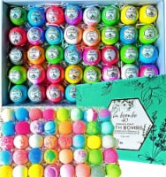 Bulk Bath Bomb Set. 40 Bath Bombs for Kids, Women & Men! Soothing,