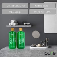 Oily Hair Shampoo & Conditioner Set for Oily Hair. Hair Strengthener & Itchy Scalp Shampoo