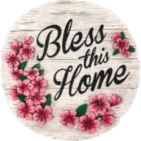 Spoontiques Bless This Home Stepping Stone and Wall Plaque Perspective: Main