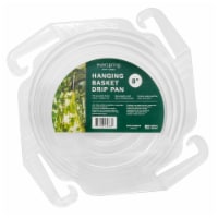 CWP Plastics HB-8050 Hanging Basket Drip Pan, 8-Inch, Clear (1 Count)