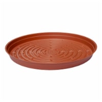 Curtis 5035740 14 in. Vinyl Plant Saucer, Terracotta - 25 Piece