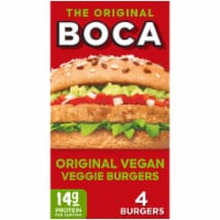 BOCA Original Vegan Veggie Burgers, Box Perspective: Main