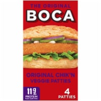 BOCA Original Vegan Chik'n Veggie Patties, Box Perspective: Main