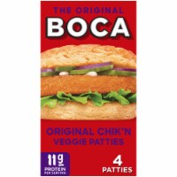 BOCA Original Vegan Chik'n Veggie Patties, Box Perspective: Main