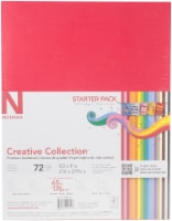 Creative Collection Premium Cardstock, 65 lb Cover Weight, 4.5 x 6.5,  Assorted Starter Pack, 72/Pack