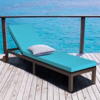 Adjustable Rattan Recliner Chaise Lounge Chair Patio w/ Cushion Wheels