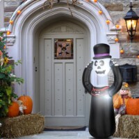 6ft Inflatable Ghost Headless Skeleton Halloween Decoration w/ LED Light