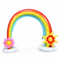 Inflatable Rainbow Sprinkler Outdoor Water Toy Summer Game Garden Yard