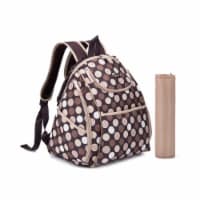 MKF Collection by Mia K. Amazing Mom Colorland Doriam Multi-Pocket Baby Diaper Backpack brown