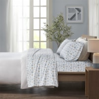 Gracie Mills Cozy Cotton Flannel Printed Sheet Set Blue Cars Full