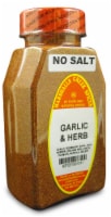 GARLIC AND HERB SEASONING NO SALT 11 oz. 3 pack Marshalls Creek Spices