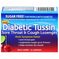 Diabetic Tussin Wild Cherry Sore Throat & Cough Lozenges Perspective: Main