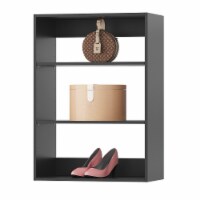 LOVMOR 25.5" W Black Short Tower Wood Built In Closet Organizer Unit, Wood Closet Organizer Perspective: Main