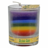 Aloha Bay - Votive Jar Candle - Unscented Rainbow - Case of 12 - 2.5 oz.