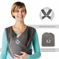 Baby K'tan Pre-Wrapped Ready To Wear Baby Carrier: Charcoal Breeze XL