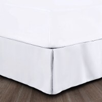 Grey bed deals skirt queen